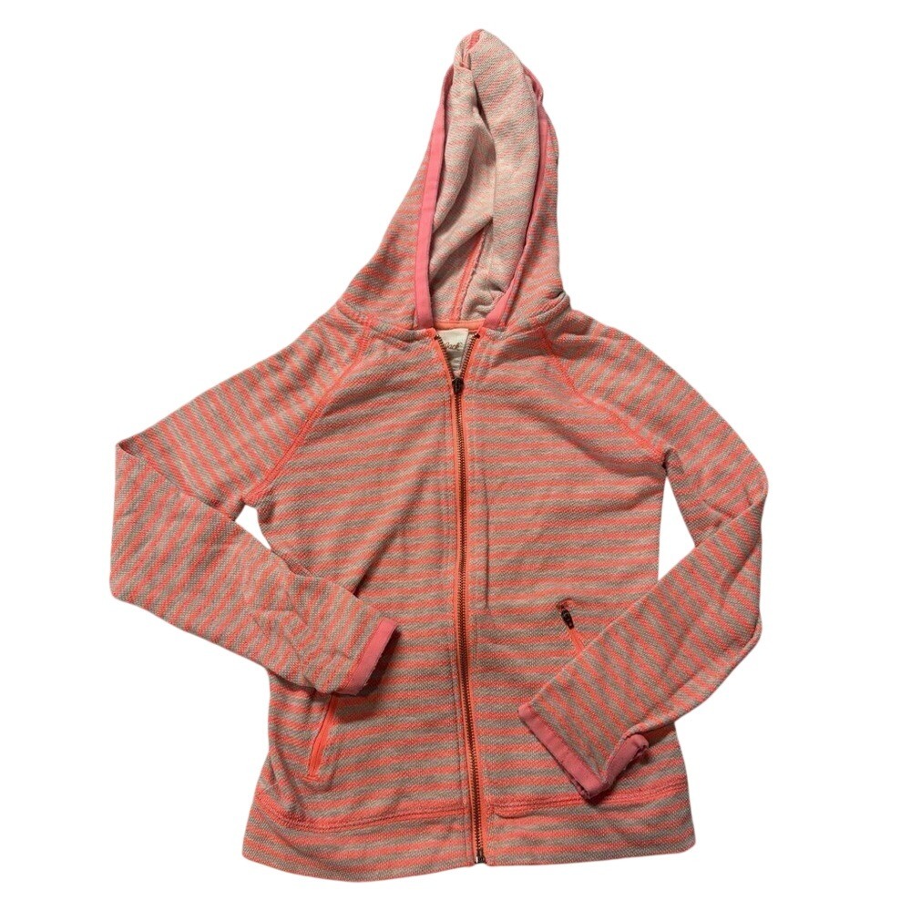 Striped Pink and Gray Kids Jacket